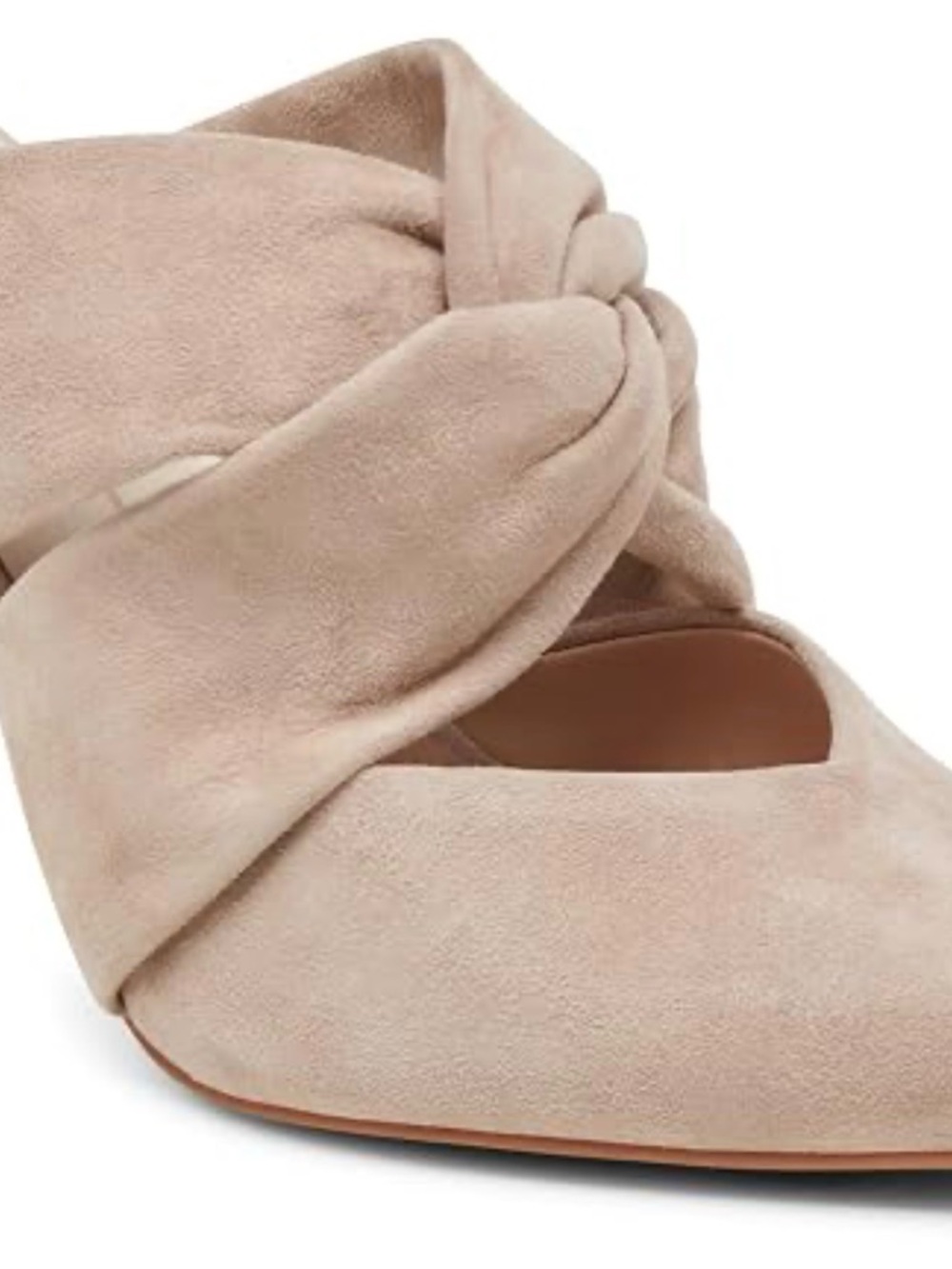 Dolce Vita Blush Suede Knot Pump Pf Sf